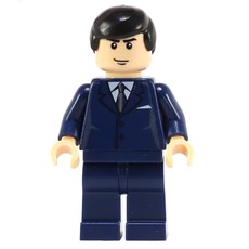 Bruce Wayne, Dark Blue Suit, Black Hair (fig-004999)