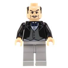 Alfred Pennyworth, Printed Black Hair (fig-005000)
