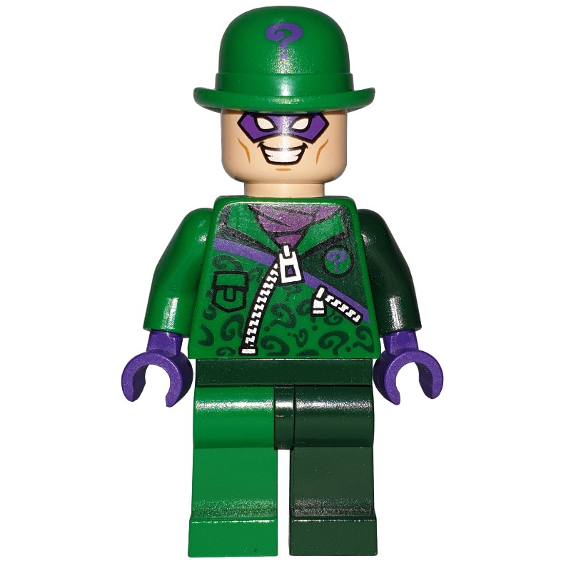 LEGO Set fig-005012 The Riddler in Green and Dark Green Outfit with ...