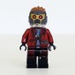 Star-Lord in Dark Red Outfit with Open Jacket and Mask