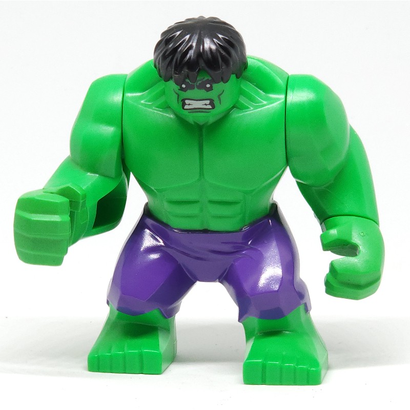 LEGO Set fig-005036 Hulk (Big Fig), Black Hair, Dark Purple Pants ...