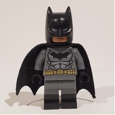 Batman, Dark Bluish Gray Suit, Black Cape and Cowl, Black Head, Black Boots, Small Batman Logo (fig-005082)