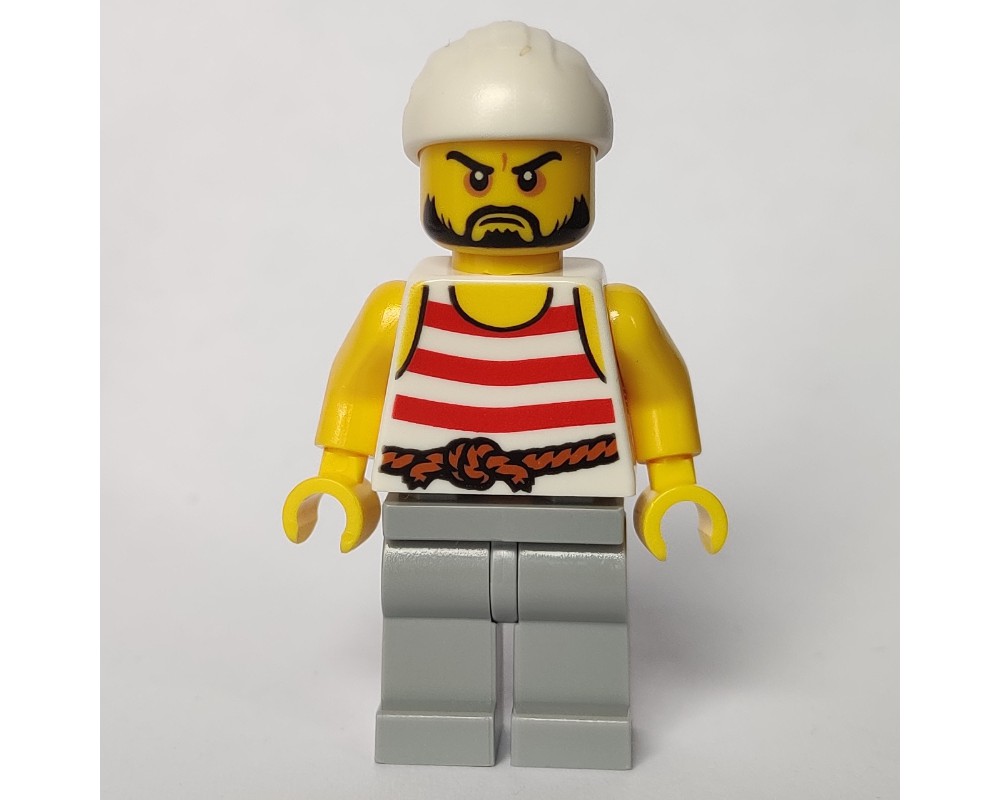 LEGO Set fig-005084 Pirate - Light Bluish Gray Legs, White Bandana ...