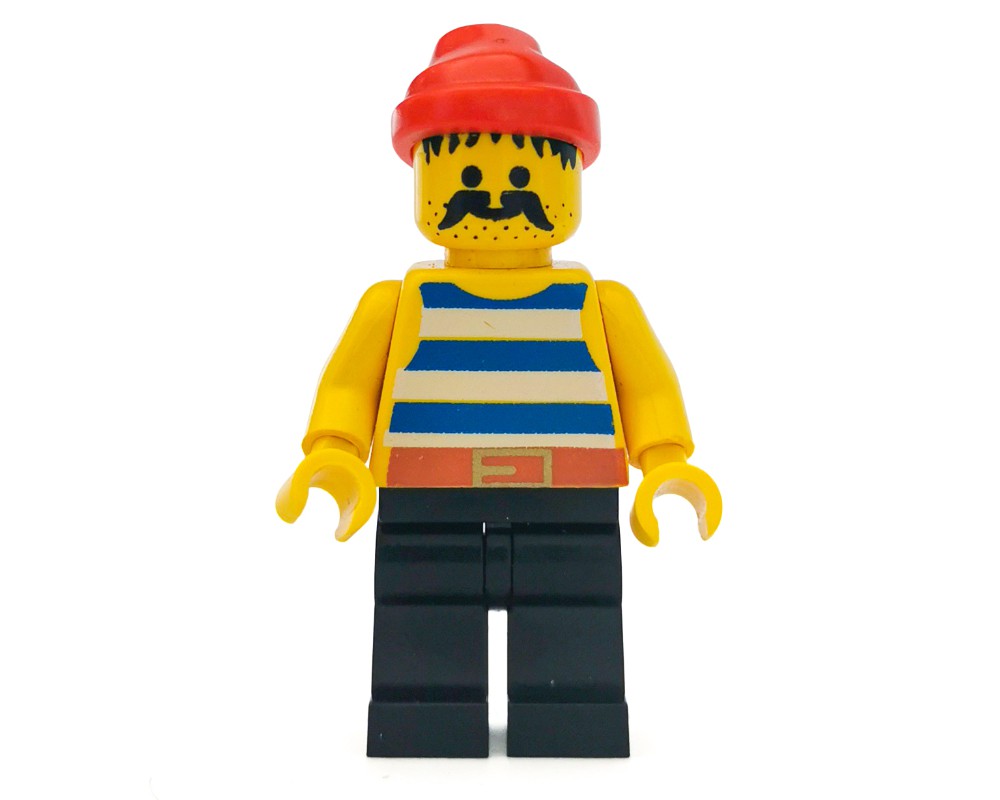 Lego Set Fig-005095 Pirate - Blue Stripes, Black Legs, Red Bandana 