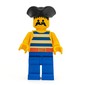 Pirate - Blue Stripes, Blue Legs, Black Tricorne