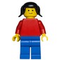 Woman - Red Torso, Blue Legs, Black Tails