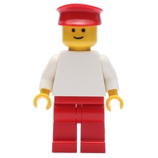 Man - White Torso, Red Legs, Red Hat (fig-005102)
