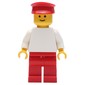 Man - White Torso, Red Legs, Red Hat