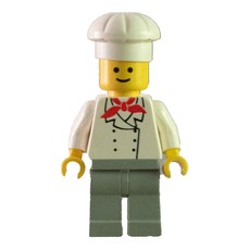 Chef - White Torso, Light Gray Legs (3626b Head) (fig-005110)