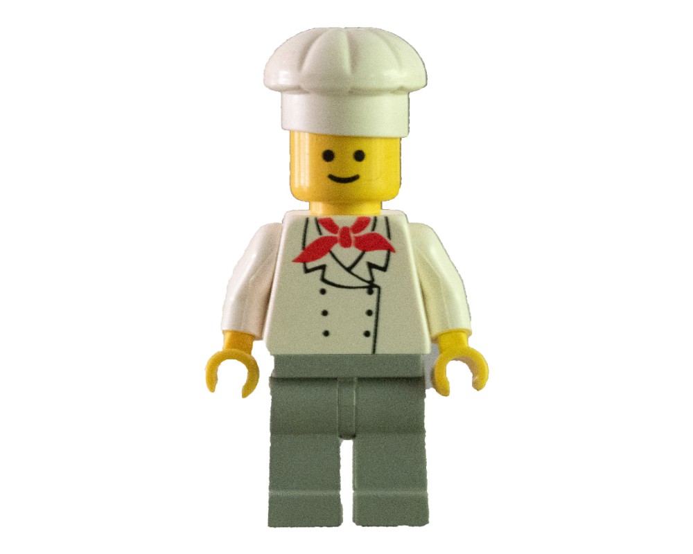 LEGO Set fig-005110 Chef - White Torso, Light Gray Legs (3626b Head ...