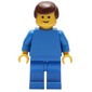 Man - Blue Torso, Blue Legs, Brown Hair