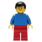 Man - Blue Torso, Red Legs, Black Hair