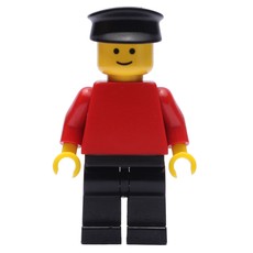 Man - Red Torso, Black Legs, Black Hat (fig-005123)