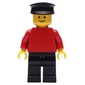 Man - Red Torso, Black Legs, Black Hat