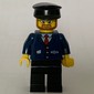 Conductor - Dark Blue Jacket, Black Legs, Black Hat, Beard