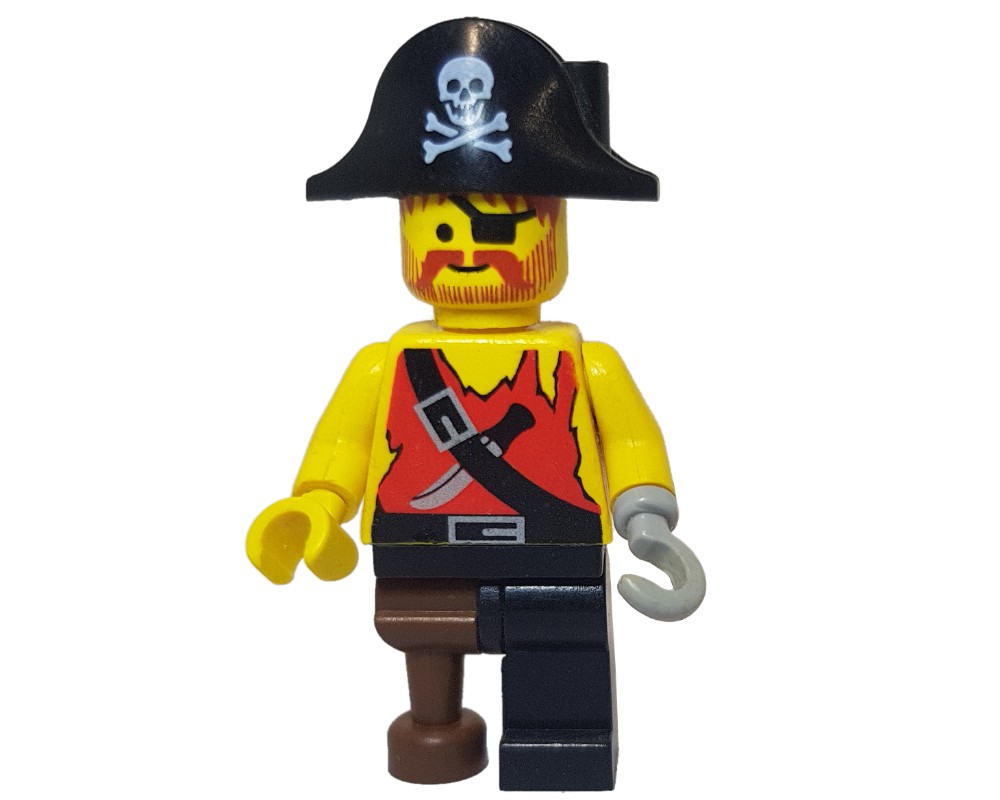 LEGO Set fig-005216 Pirate - Shirt with Knife, Peg Leg (1994 Pirates ...