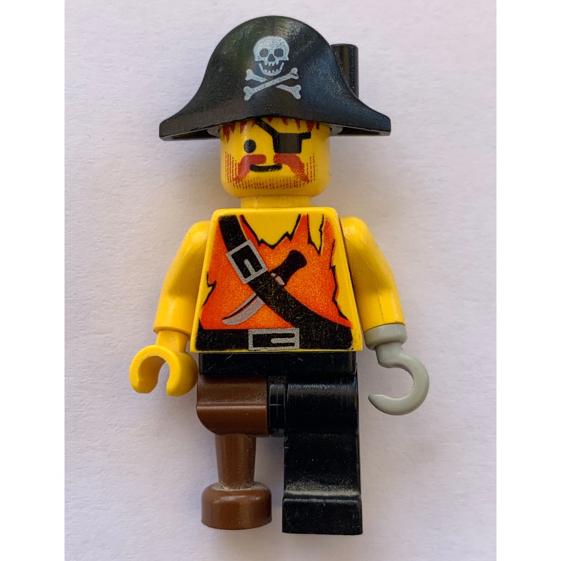 LEGO Set fig-005216 Pirate - Shirt with Knife, Peg Leg (1994 Pirates ...