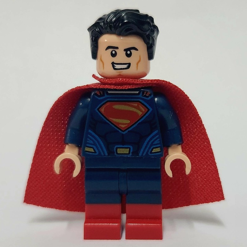 LEGO Set fig-005230 Superman in Dark Blue Suit with Dual Molded Legs ...