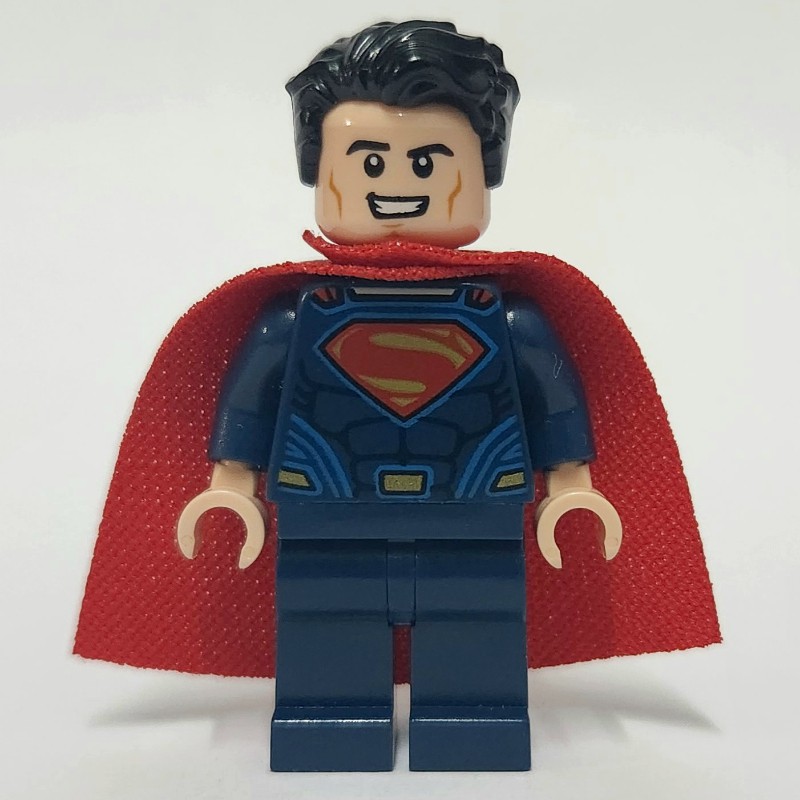 LEGO Set fig-005235 Superman in Dark Blue Suit (DCEU) | Rebrickable ...