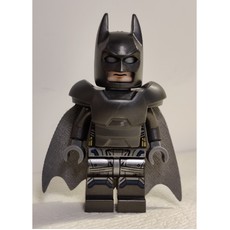 Batman, Pearl Titanium Suit, Dark Bluish Gray Cape, Pearl Dark Gray Cowl, Armor (fig-005237)