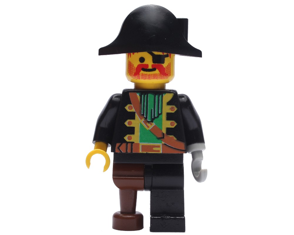 LEGO Set fig-005242 Pirate - Captain, Light Gray Hook, Bicorne ...