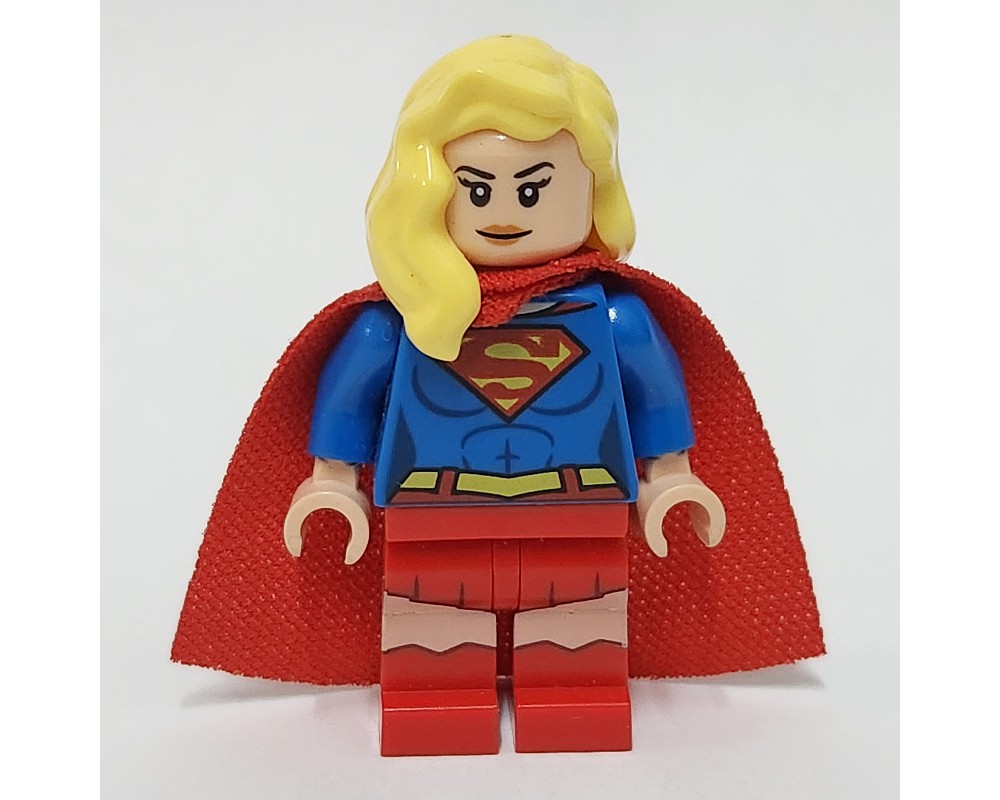 LEGO Set fig-005250 Supergirl with Bright Light Yellow Hair over ...