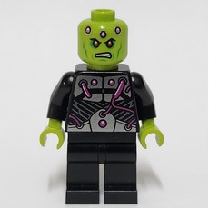 Brainiac in Black Outfit with Magenta Wires (fig-005254)