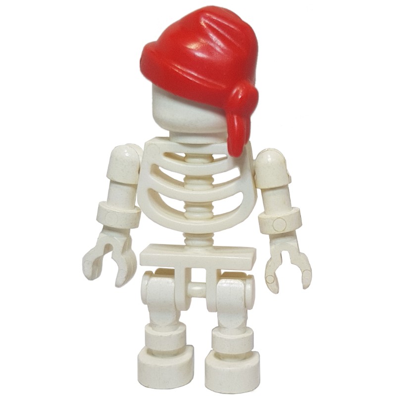 LEGO Set fig-005288 Skeleton, Standard Face, Red Bandana Hat, Ball ...