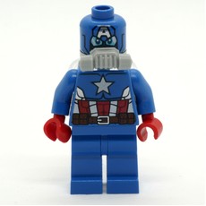 Captain America in Space Suit with Printed Mask (fig-005312)