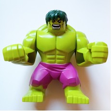 Hulk (Big Fig), Dark Green Hair, Magenta Pants (fig-005342)