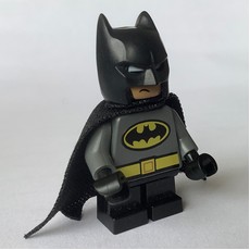 Batman, Dark Bluish Gray Suit, Black Cape and Cowl, Short Legs (fig-005377)