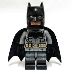 Batman, Dark Bluish Gray Suit, Black Cape and Cowl, Black Head, Large Batman Logo (fig-005404)