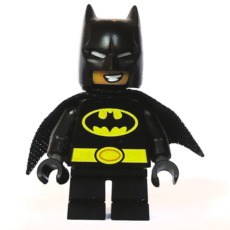 Lego Set Fig-005420 Batman, Black Suit, Black Cape And Cowl, Short Legs 