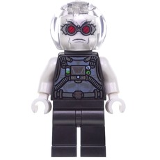 Mr. Freeze in Pearl Dark Gray Outfit, with Red Goggles, and Neck Bracket (fig-005481)