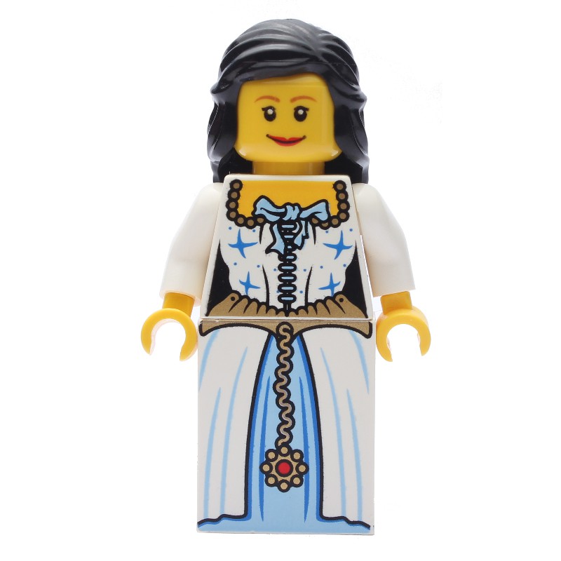 LEGO Set fig-005516 Maiden - Black Hair | Rebrickable - Build with LEGO