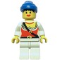 Pirate - Female, White Legs, Blue Bandana, 3626b
