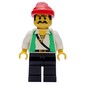 Pirate - Green Vest, Black Legs, Red Bandana