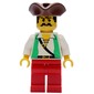 Pirate - Green Vest, Red Legs, Brown Tricorne