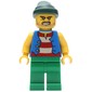 Pirate - Blue Vest, Green Legs, Dark Green Bandana