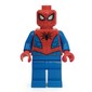 Spider-Man with Dark Red Webbing and Plain Blue Legs