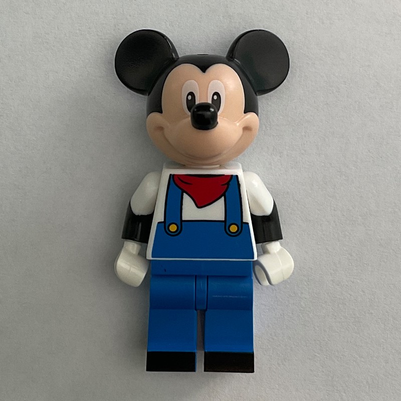 LEGO Set fig-005752 Mickey Mouse in Blue Overalls with Red Bandana ...