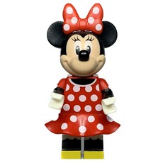 Minnie Mouse with Red with White Spots Dress and Bow (fig-005754)
