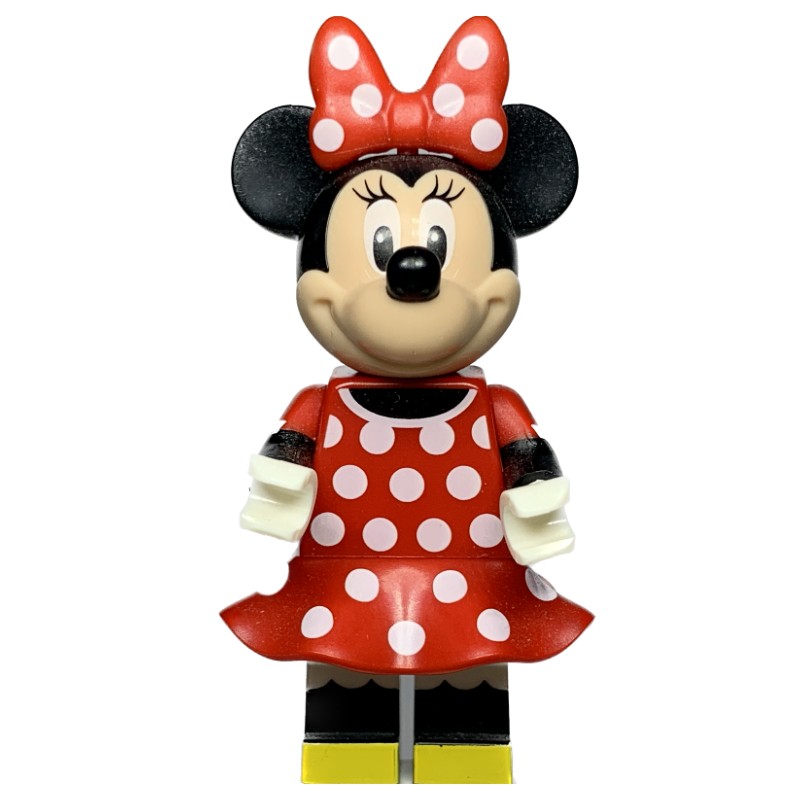 LEGO Set fig-005754 Minnie Mouse with Red with White Spots Dress and ...