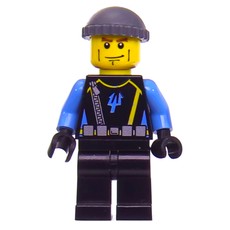 Aquaraider Diver 4 with Dark Bluish Gray Hat (fig-005761)