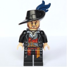 Hector Barbossa with Plume - 3626b Head (fig-005793)