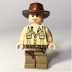 Indiana Jones in Open Tan Shirt (fig-005839)