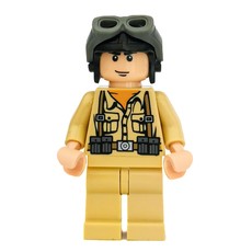 German Soldier with Black Helmet and Goggles (fig-005847)