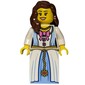 Princess in White and Medium Blue Dress