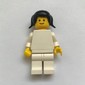 Female, Plain White Torso and Legs, Black Pigtails Hair