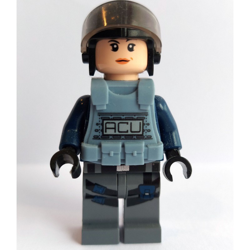 Lego Set Fig 005986 Acu Trooper With Sand Blue Armor Female Rebrickable Build With Lego 8612